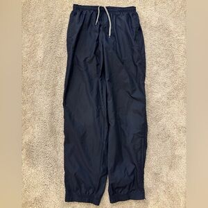 Vtg Y2K Nike Windbreaker Track Pants Mens XL Sweatpants Pockets Ankle Zips Blue